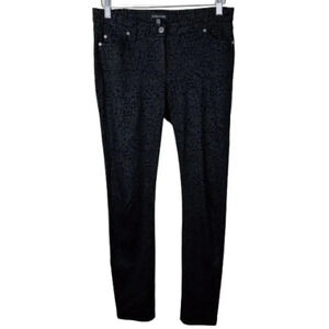 Eileen Fisher Womens Size 6 Leopard Print Skinny Stretch  Pant